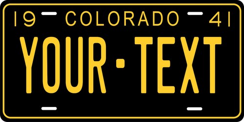 Colorado 1941 license plate - colorado,