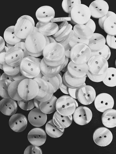 Dome pearl buttons 2 - pearl,