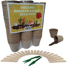 100 Biodegradable Seed Pots +