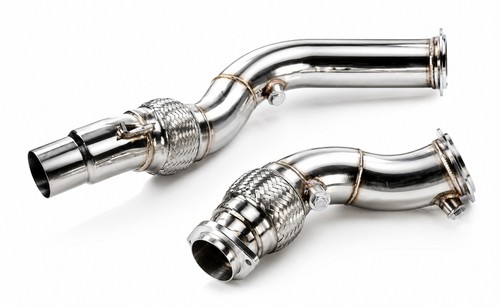 Stainless steel exhaust - steel, down