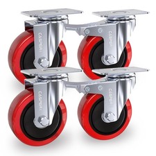 4x Heavy Duty 4" Swivel Castor