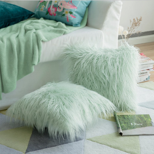New faux fur cushion - cushion, cover