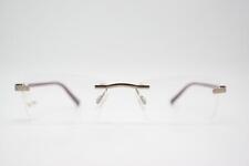 Eyeglasses Rodenstock Illegible Gold Burgundy Rimless Frame New