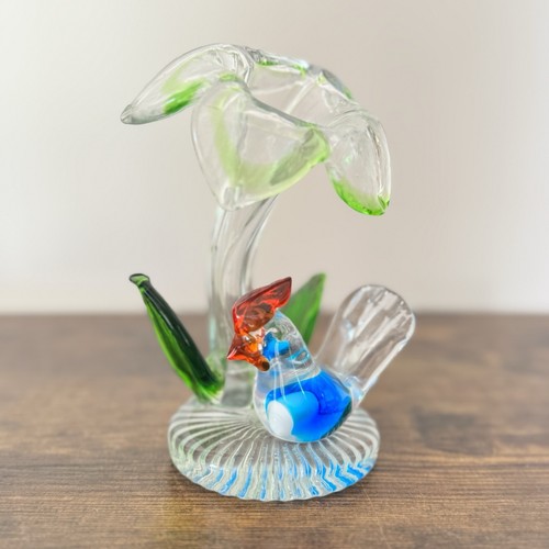 Vintage hand blown art - blown, glass