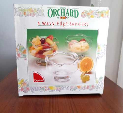 Vintage set sundae glasses - vintage, 4