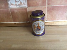 Jubilee Tea Tin Royal Collection, Queen Elizabeth II Platinum Caddy, Empty