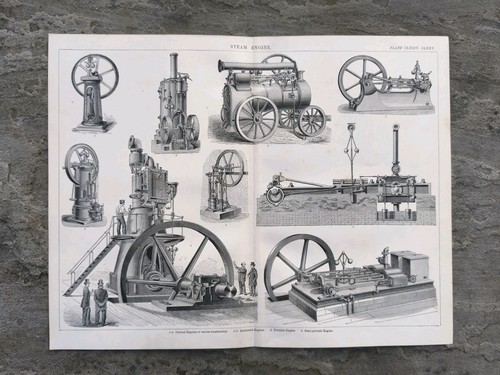 Antique 1876 portable - antique, steam