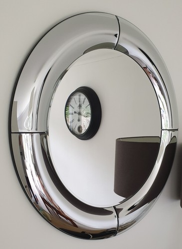 Large round mirror - large, mirror.
