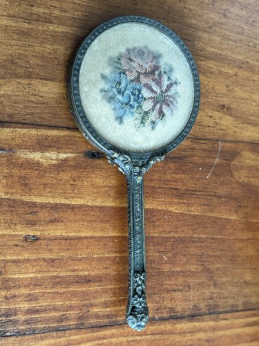 Antique hand mirror small - antique,