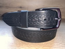 Celtic pattern Belt Black Real