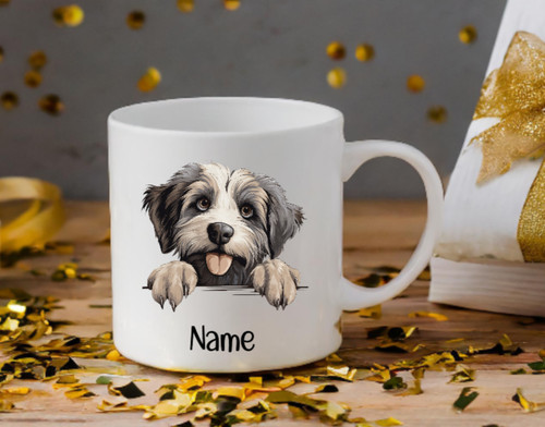 Pyrenean shepherd peeping - shepherd, dog