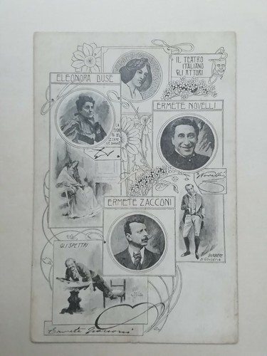 Postcard theatre actors - postcard, of