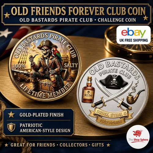 Old friends forever club coin - old,