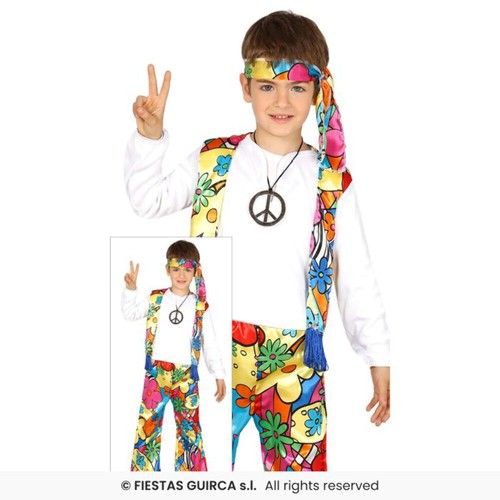 Retro boys hippie costume 60s - retro,