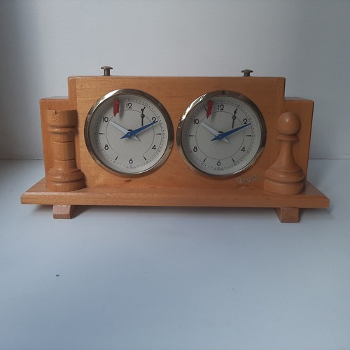 Vintage antique chess clock - antique,