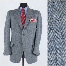 Mens Blue Herringbone HARRIS