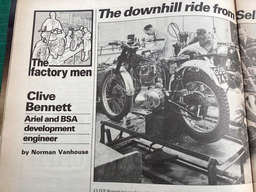 Clive bennett ariel bsa selly - bsa,