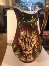 Vintage Staffordshire Ironstone Jug. Wheatsheaf  2 Pints 20cm Tall Excellent 
