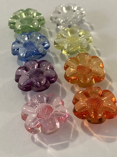 Clear flower shaped shank - shaped,