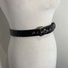 Guess quilted patent leather belt L 95cm W 36 38 in. waist classic black