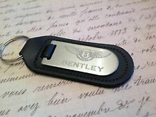 BENTLEY BLACK LEATHER KEYRING