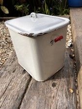 Vintage Retro Enamel Bread Bin