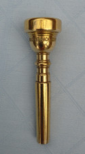 Trumpet Mouthpiece B flat Vincent Bach Corp 3C Gold