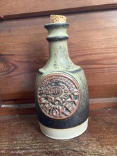 Tremar  Cornish Studio Pottery - Whiskey Bottle/Flagon. Vintage