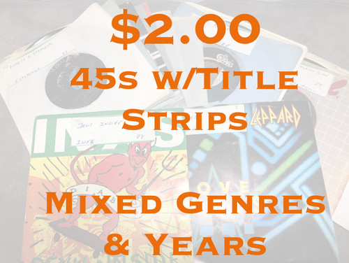 45s title strips mixed - 45s,