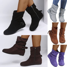 WOMENS FLAT ANKLE ZIP BLACK