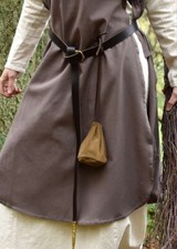 Brown Suede Leather Pouch
