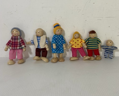 Set wooden dolls house - set,