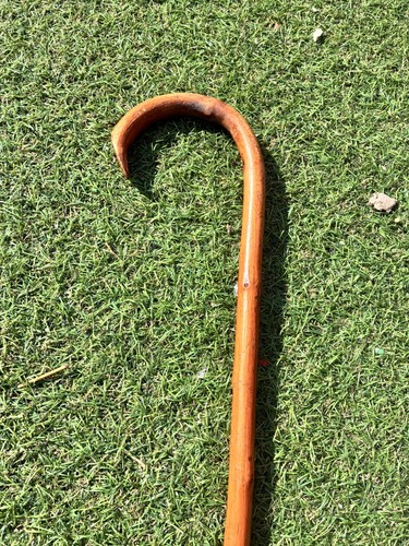 Vintage natural wood crook - natural,