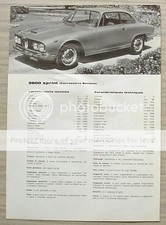 ALFA ROMEO 2600 SPRINT Car