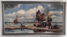 Large oil painting maritime