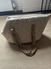 Teddy Maximus Chelsea Champagne Quilted Luxury Dog Carrier