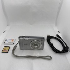 Sony Cyber-shot DSC-W800 20.1MP Digital Camera Tested Plus Charger Battery 16GB