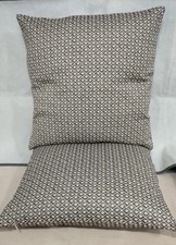 2 X 45cms cushion covers Made In Tori Murphy Black & Linen Seedling Fabric.