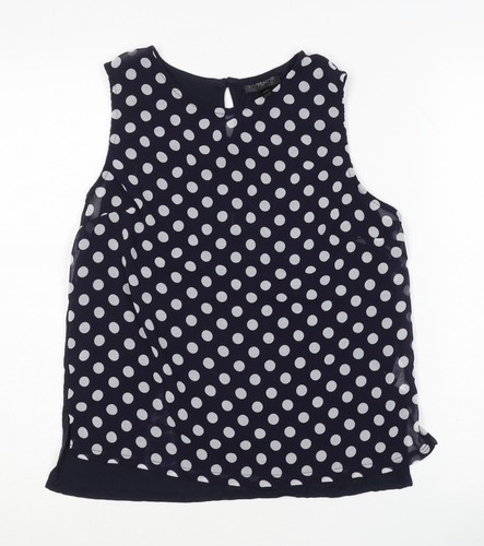 Topshop women blue - polka, dot