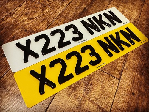 Gel pair number plates - 4d,