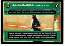 STAR WARS CCG REFLECTIONS III DARK SIDE PREMIUM MAUL'S DOUBLE-BLADED LIGHTSABER