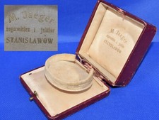 RRR Antique Original  Box case JAEGER -  Bracelet watch jewelry 19 century vtg