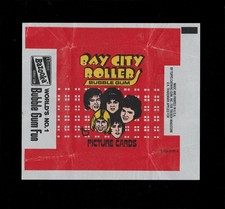 BAY CITY ROLLERS - AN ORIGINAL TOPPS UK 1976 GUM CARD WRAPPER