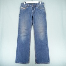 Diesel Jeans Mens W32 L32 Blue Wash Larkee Cotton Straight 008XY Denim Pants