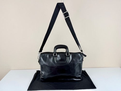 Giorgio armani black leather - armani,
