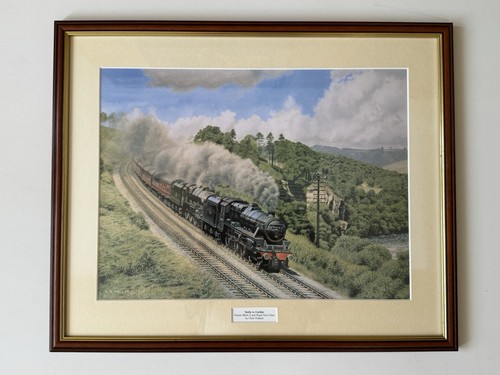 Railway framed picture settle - picture,