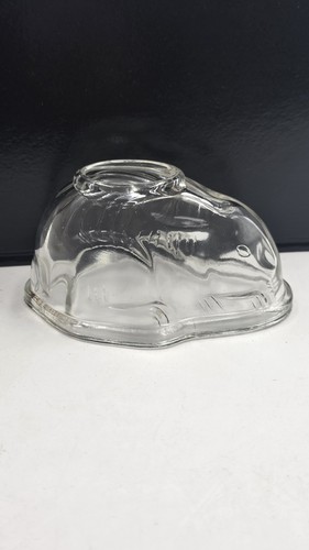 Vintage 1930 glass rabbit - glass,