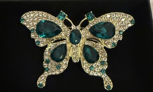 Luxury butterfly brooch - luxury, 14k