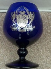 Masonic Bristol Blue Glass