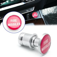 1x Car Parts Cigarette Lighter Fire Missiles Push Button Cover Trim Accessories